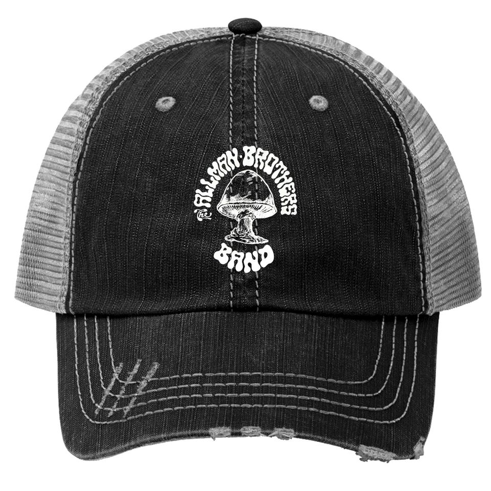 The Allman Brothers band Mushroom Trucker Hats Rock Music T- Trucker Hats