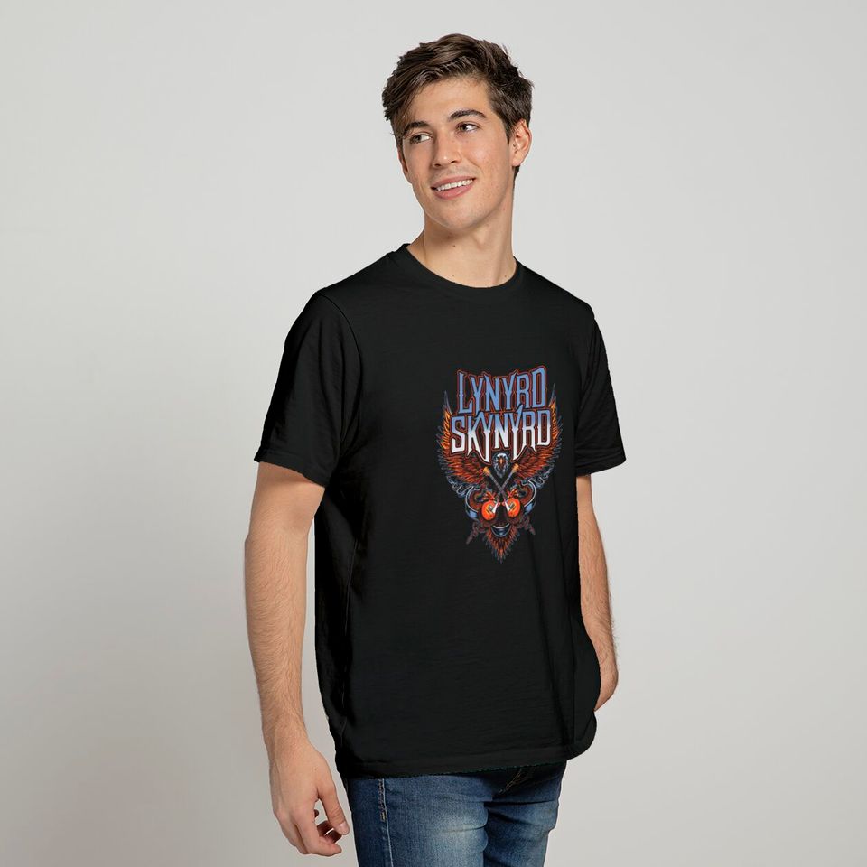 Lynyrd Skynyrd Eagle Guitars Men's T-Shirt Black