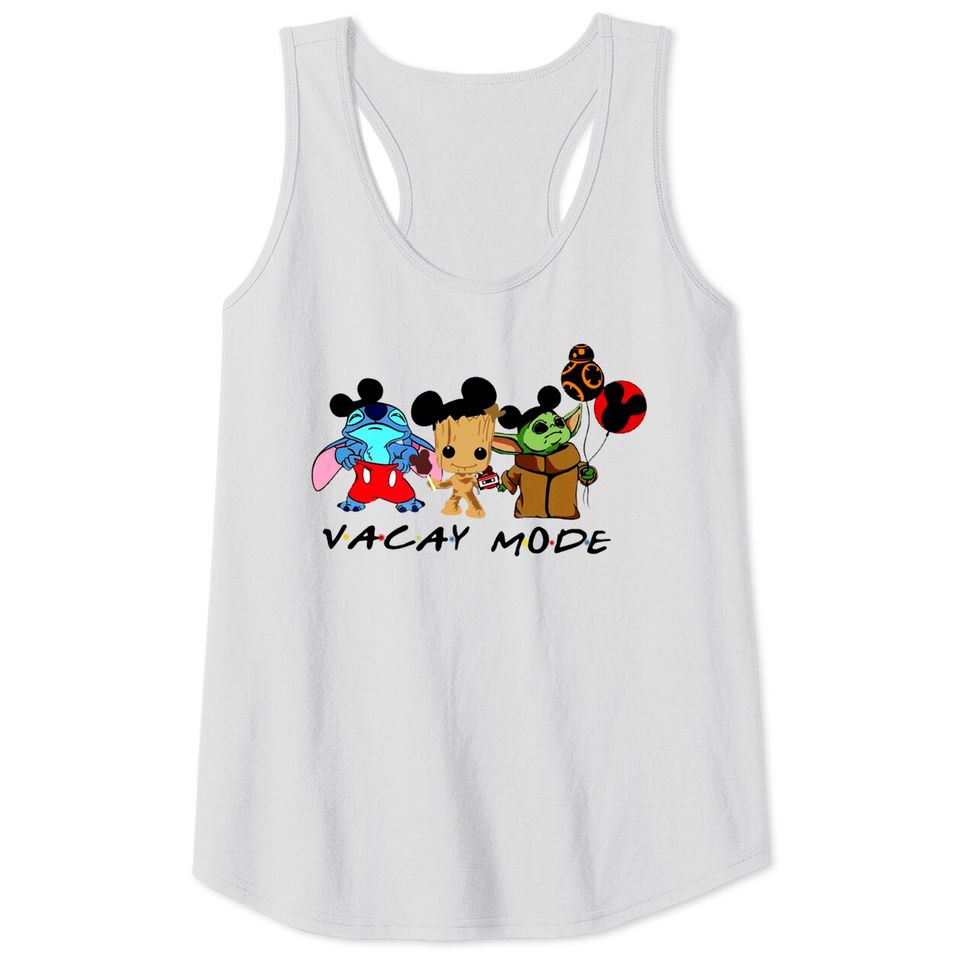 Baby Yoda Stitch Groot Tank Tops, Disney Trip Tank Tops, Disney Vacation 2022, Custom Disney Tank Tops, Disney Family Vacation Outfit