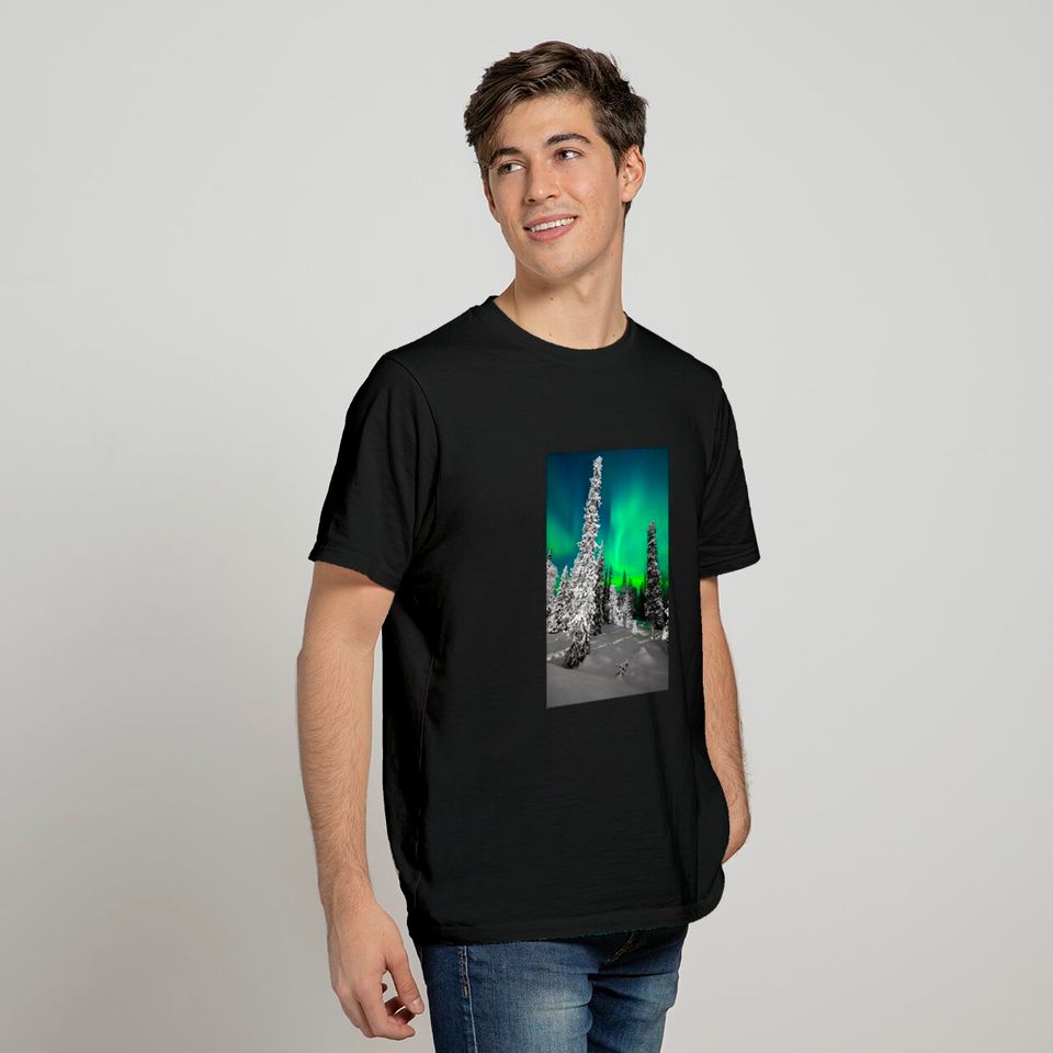 Northern Lights, Aurora Borealis Arctic Winter Alaska Classic T-Shirt