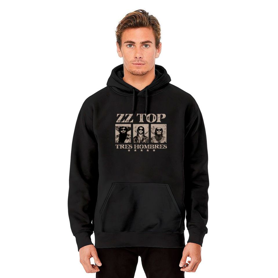 ZZ Top Tres Hombres Rock and Roll Hoodies
