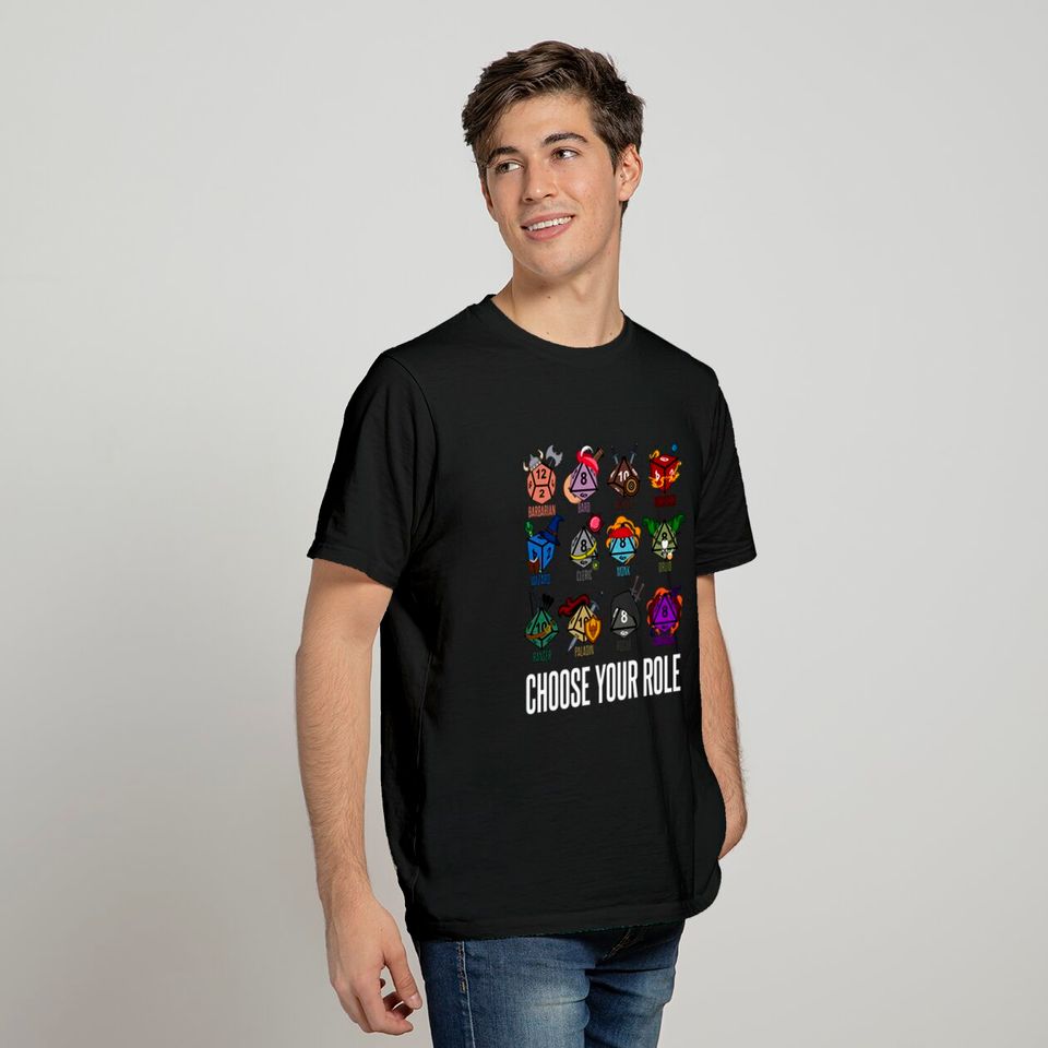 D&D Character Class Hit Dice - Dungeons And Dragons - T-Shirt