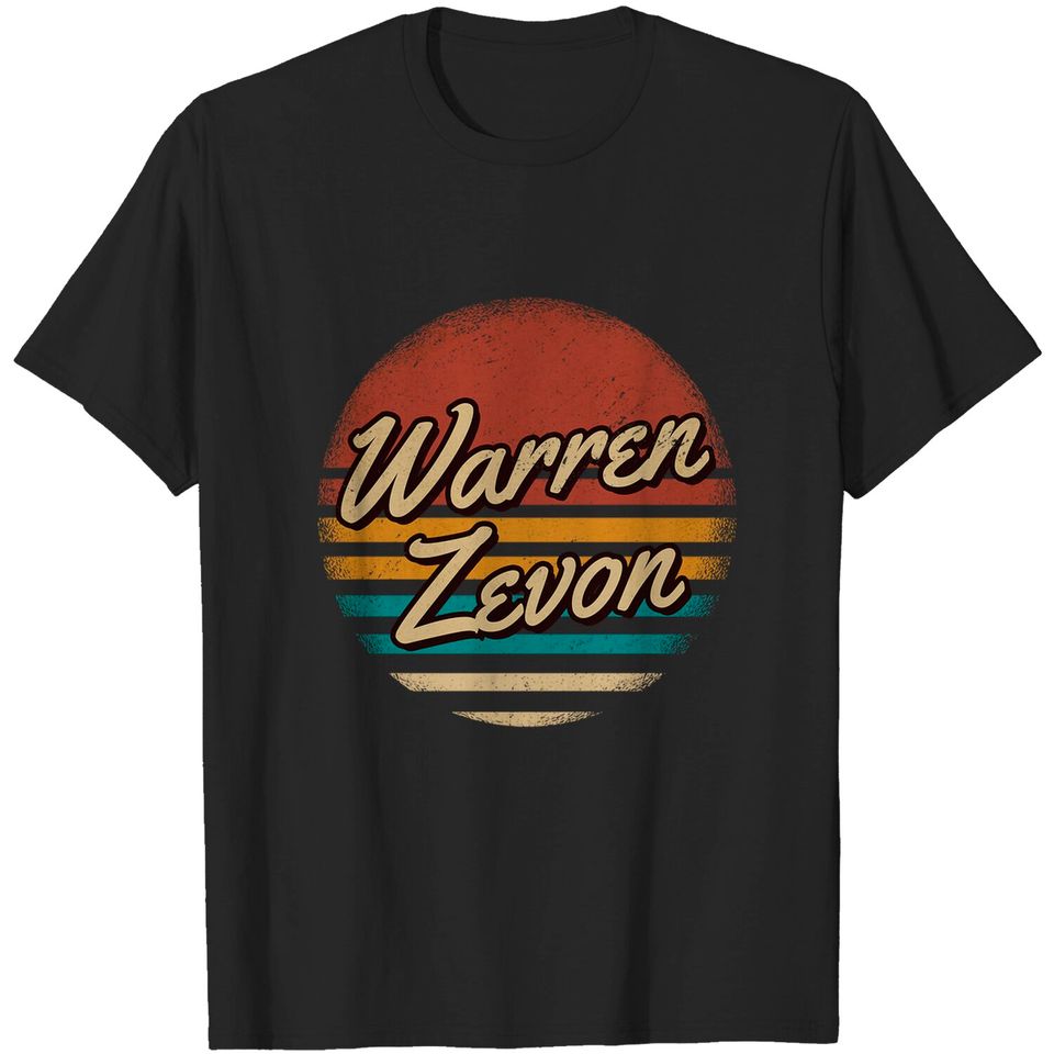 Warren Zevon Retro Style - Warren Zevon - T-Shirt