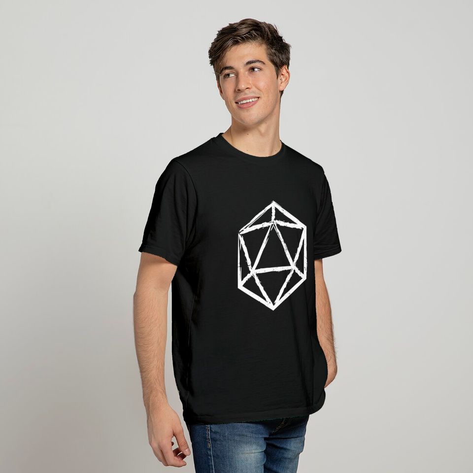 Dungeons & Dragons D20 (White) - Dungeons And Dragons - T-Shirt