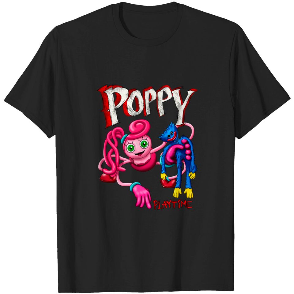 Poppy Playtime Mommy Long Legs and Huggy Wuggy Classic T-Shirt