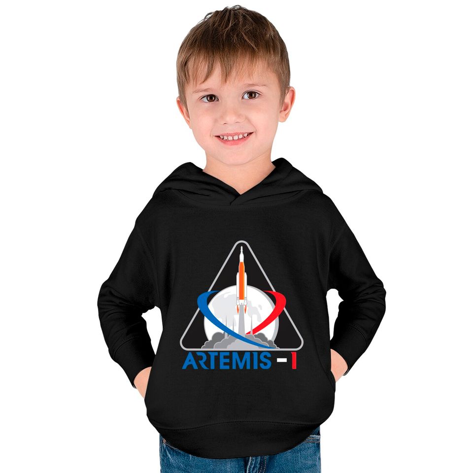 Nasa Artemis 1 - Artemis - Kids Pullover Hoodies