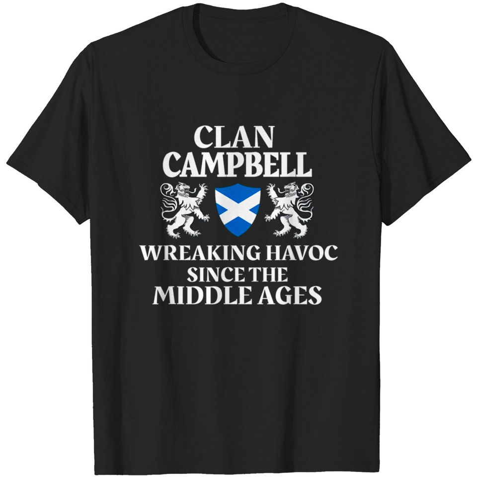 Campbell Scottish Family Clan Scotland Name Lion T-shirt