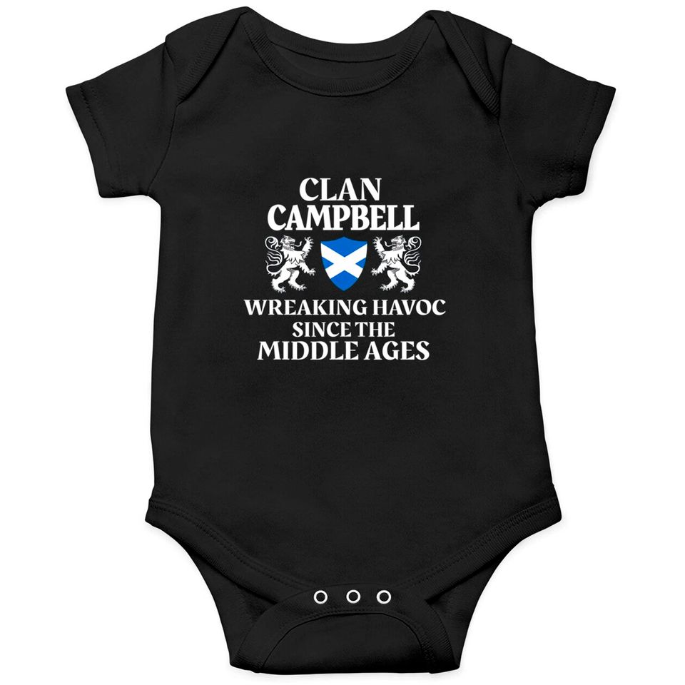 Campbell Scottish Family Clan Scotland Name Lion Onesies