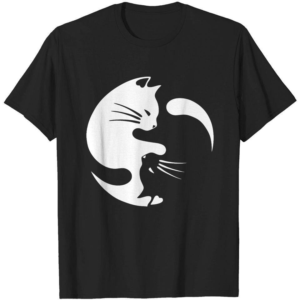 Yin Yang Cats T-shirt