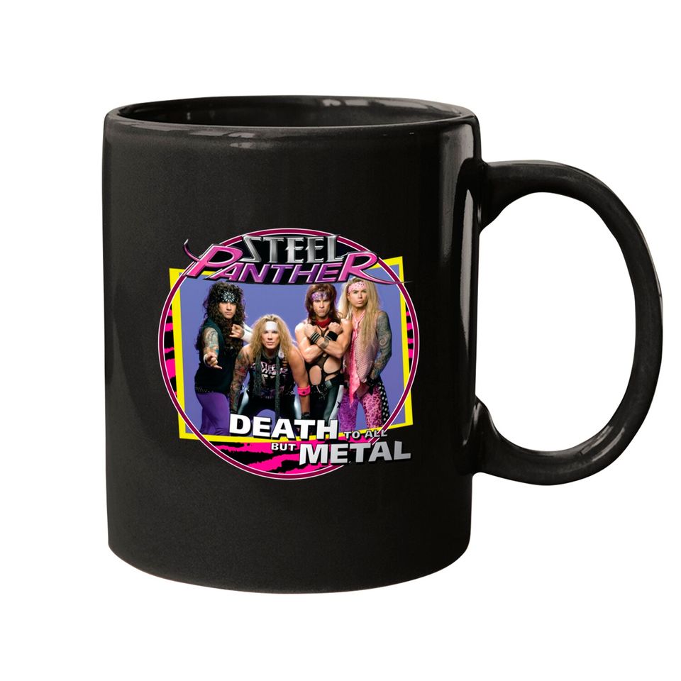 STEEL PANTHER Death To All But Metal logo custom rock band Mugs