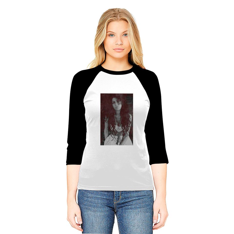 Amy Winehouse Back to Black Frank Pose 2 Tee Baseball Tees