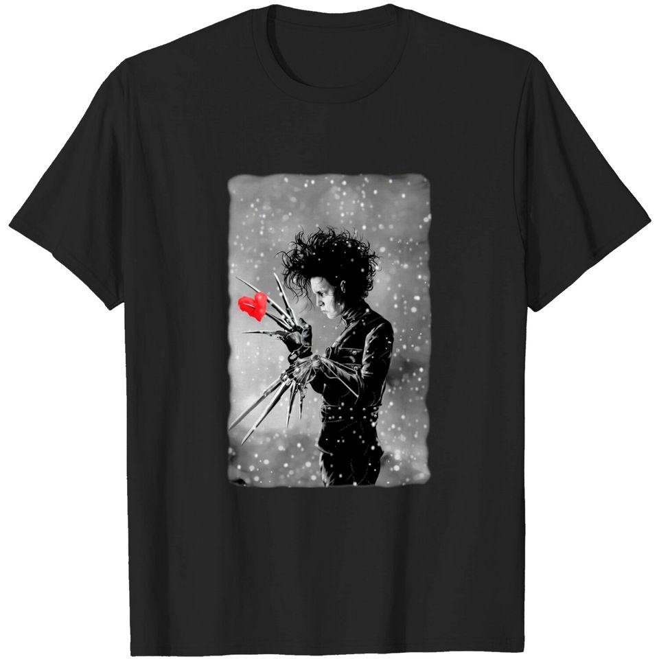 PAPER HEARTS - Edward Scissorhands - T-Shirt