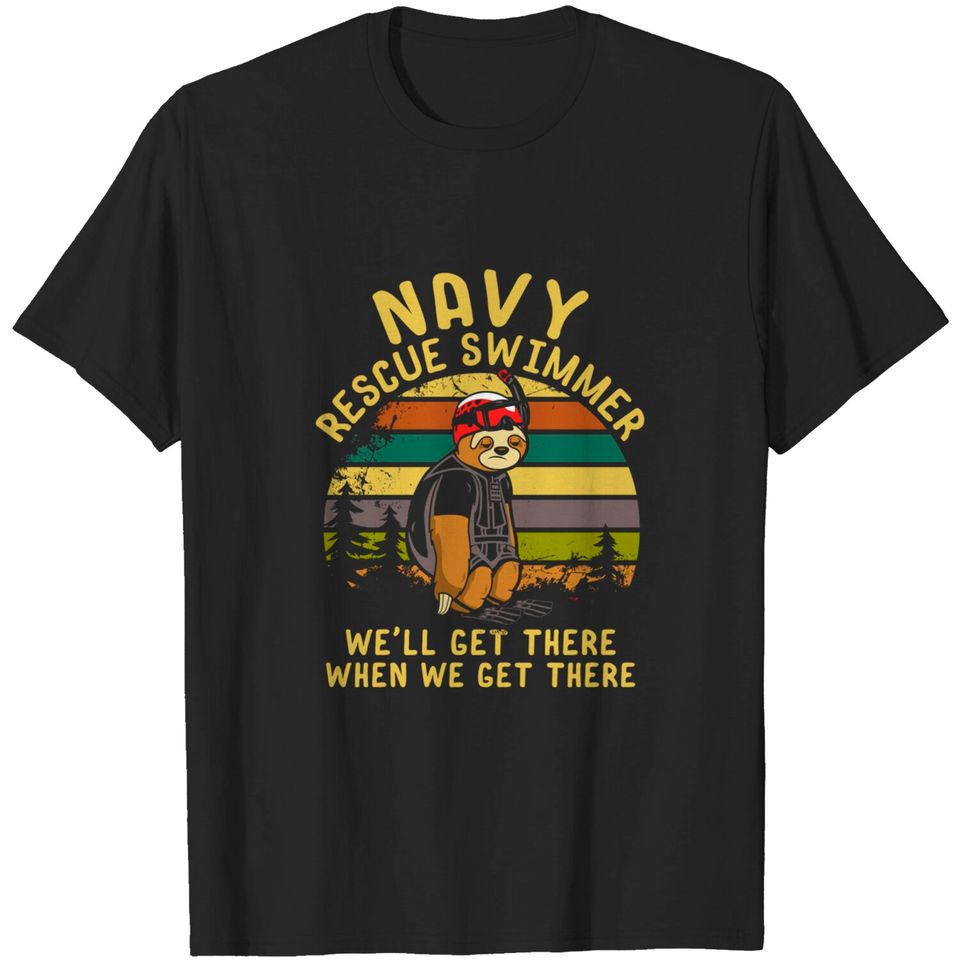 Sloth Rescue Swimmer - Rescue Swimmer - T-Shirt