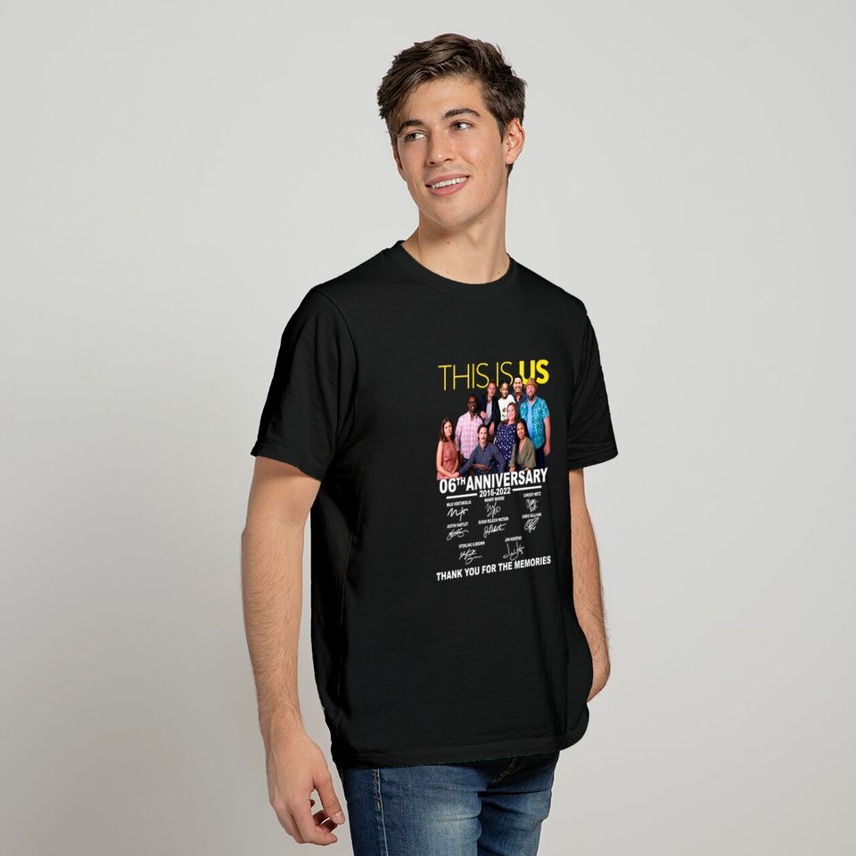 This Is Us Characters Signatures 6th Anniversary T-shirt
