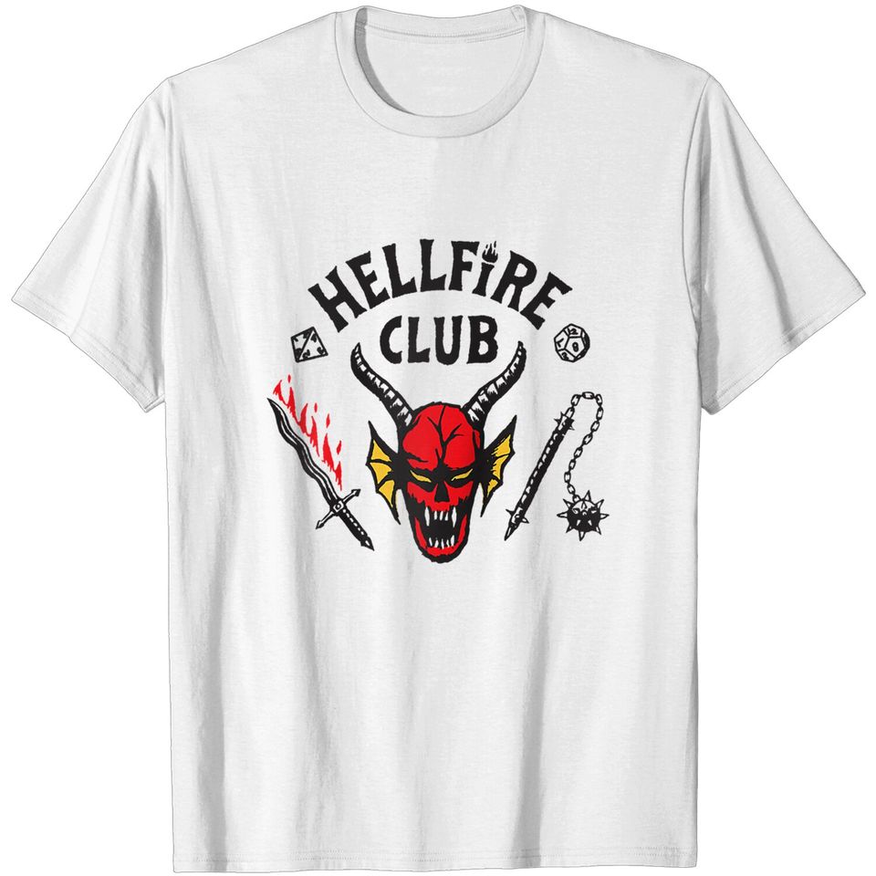 Stranger Things 4 Hellfire Club Logo Raglan Baseball Tee T-Shirts