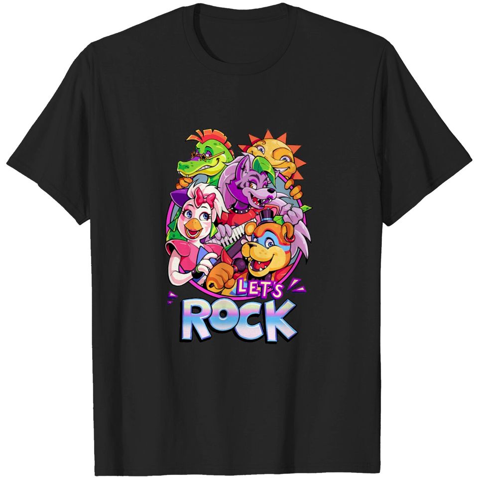 Let's ROCK Security Breach - Fnaf - T-Shirt