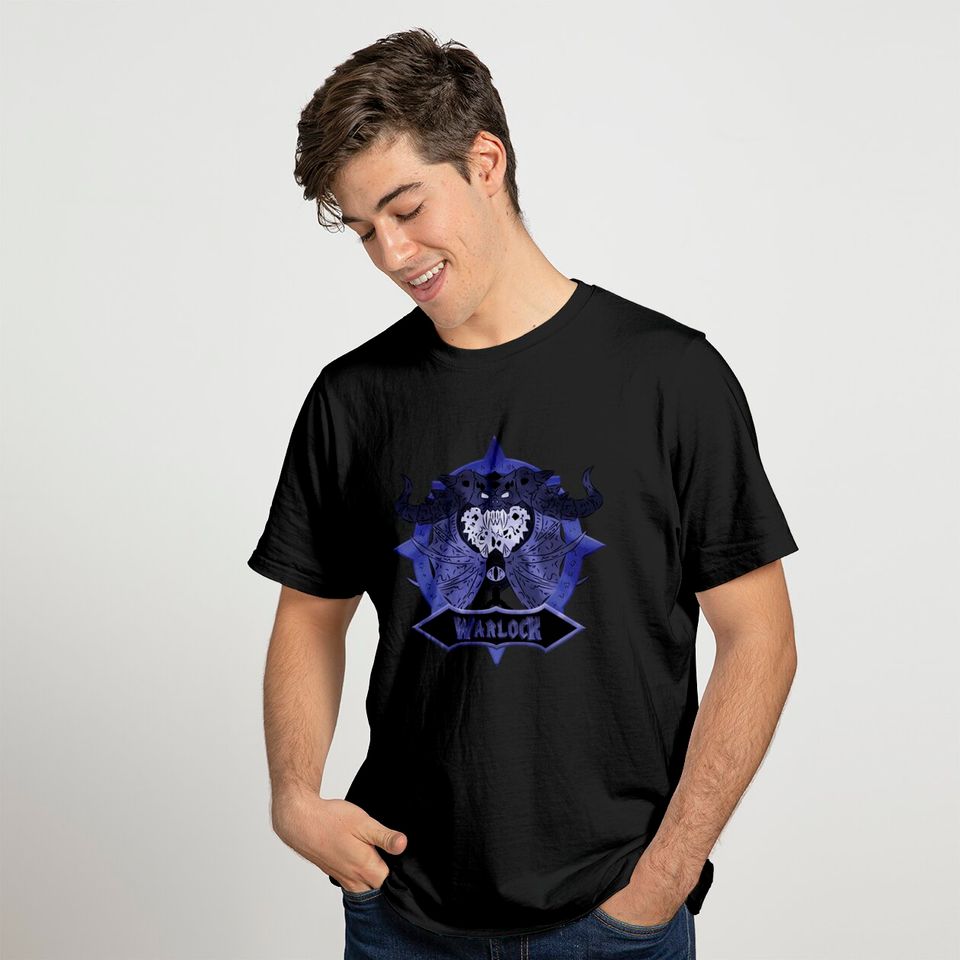 Warlock Class - Crest - World Of Warcraft - T-Shirt