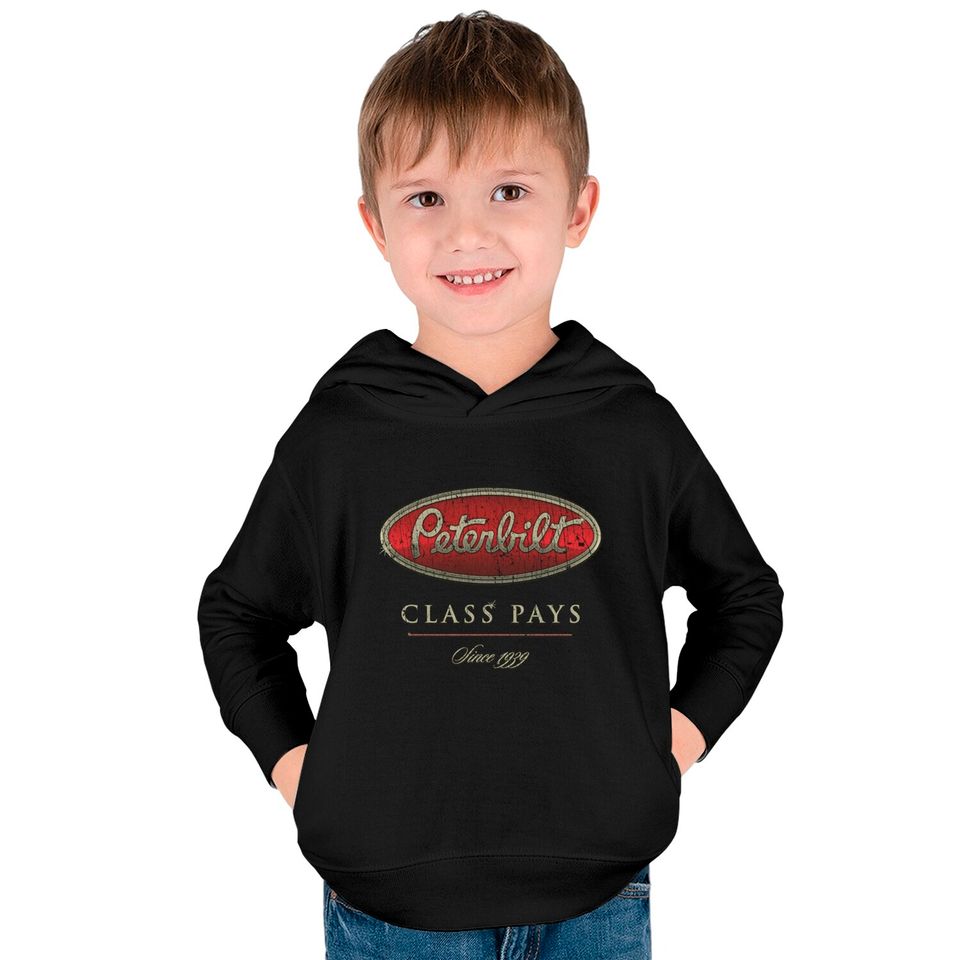 Peterbilt Class Pays 1939 - Trucker - Kids Pullover Hoodies