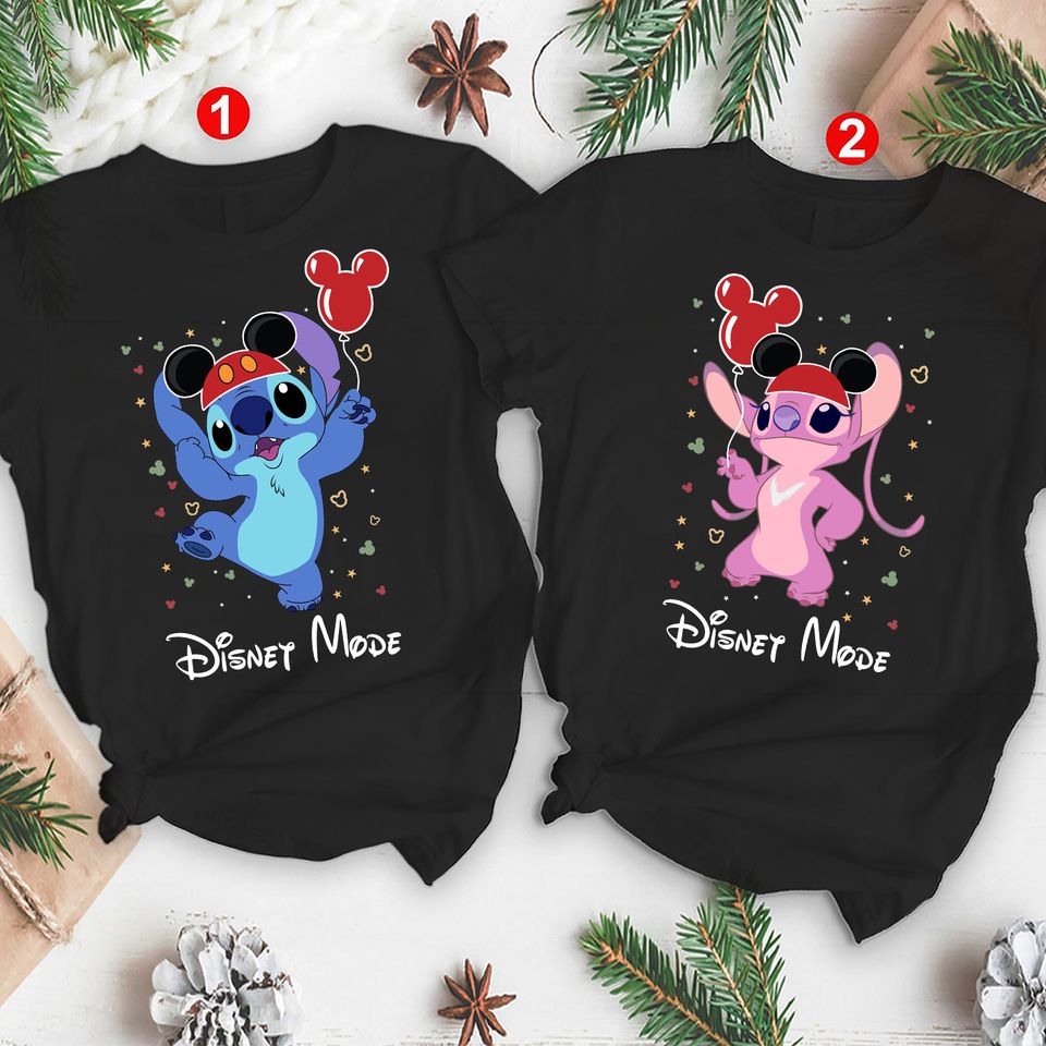Stitch and Angel Disney Couple Matching T Shirt