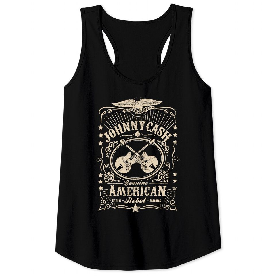 Johnny Cash Official Licensed Tank Tops