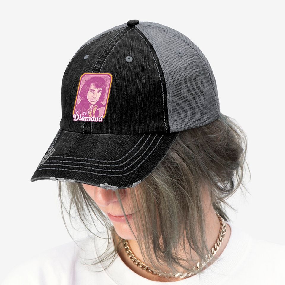 Neil Diamond // Retro 1970s Fan Design - Neil Diamond - Trucker Hats