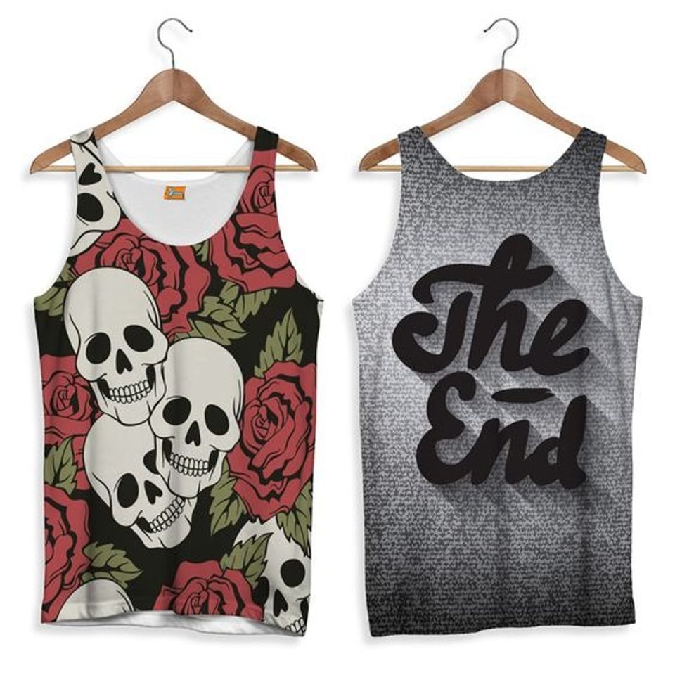 Skull The End Tank Top 3D