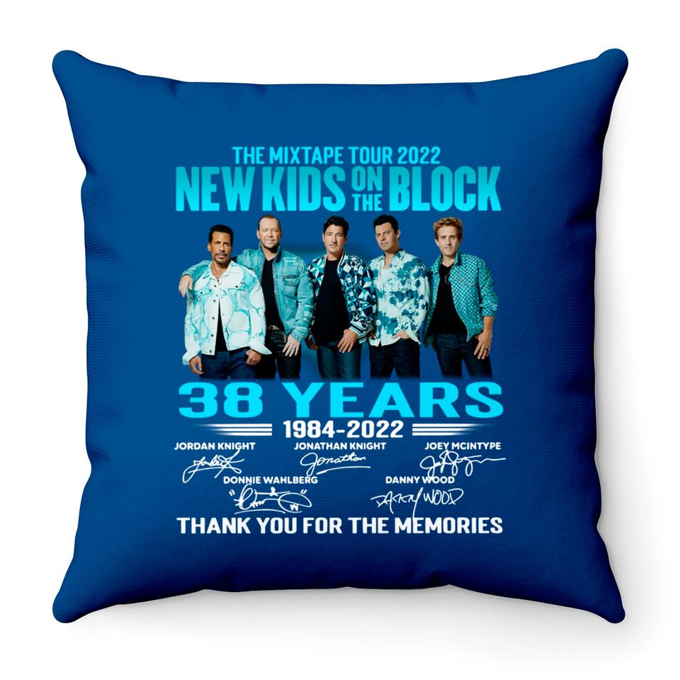 NKOT Block Signture The Memories The MixTape Tour 2022 Throw Pillows