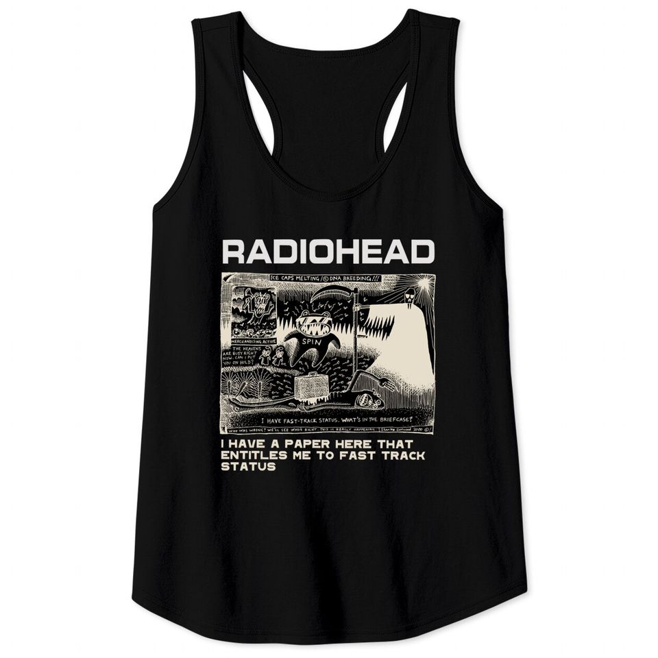 RADIOHEAD, Radiohead Tank Tops, Vintage tee