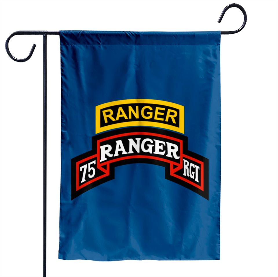 75th Ranger Regiment with Ranger tab Garden Flags