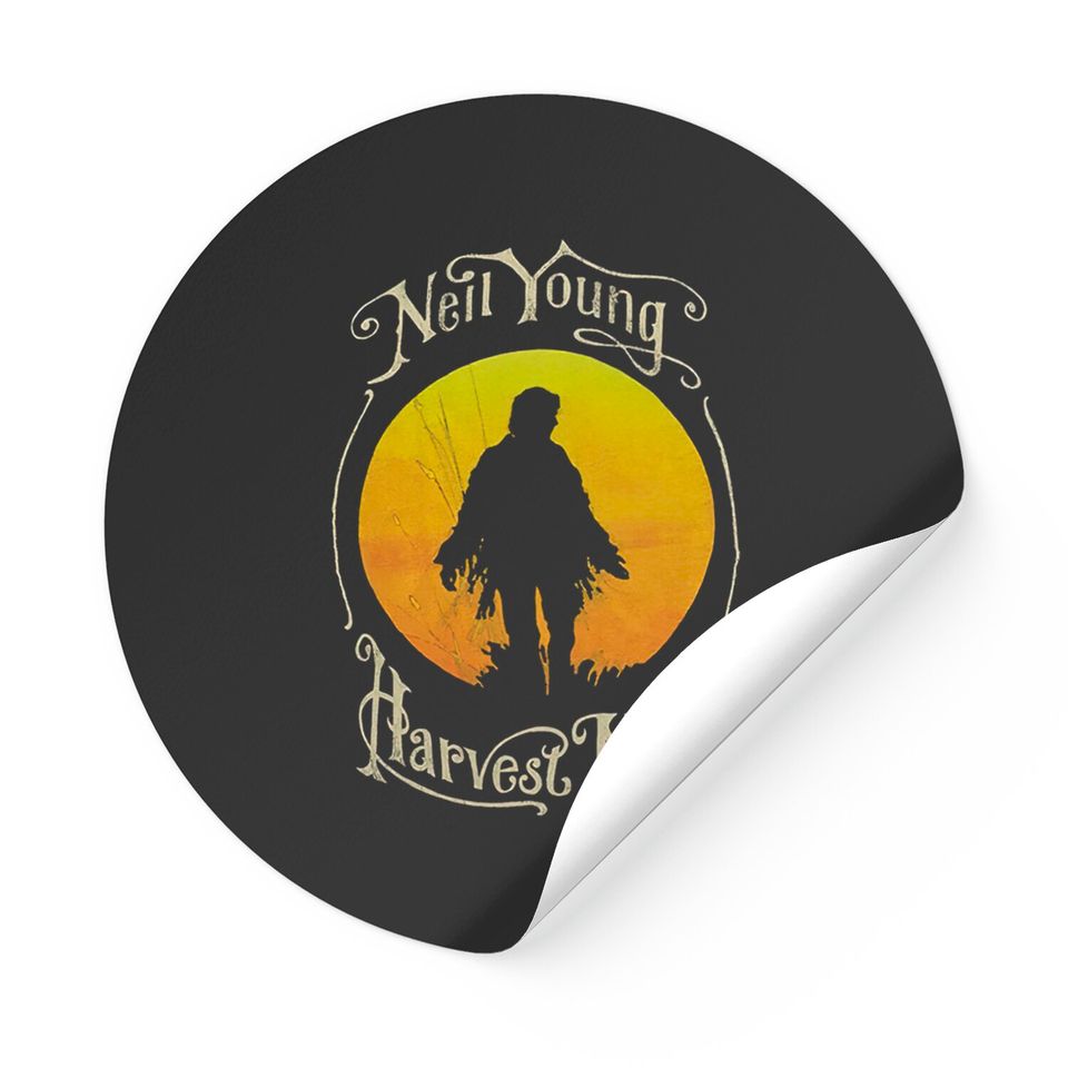 Neil Young Stickers - Neil Young Harvest Moon Sticker