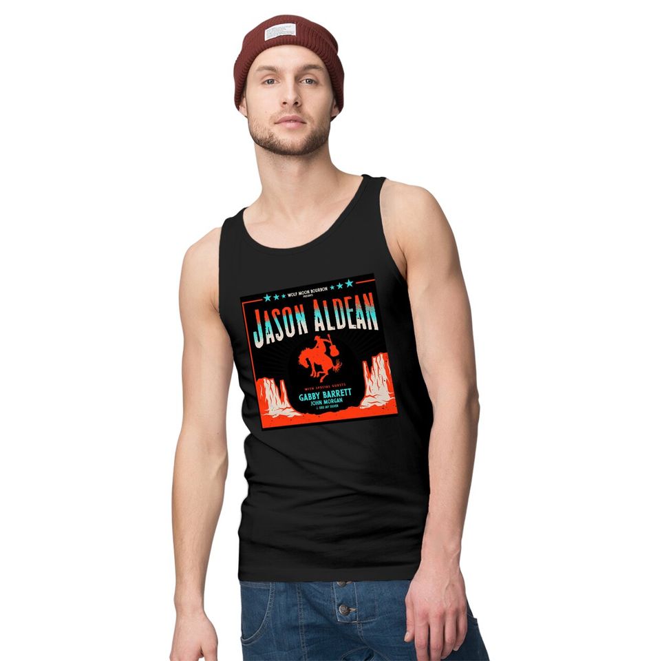 jason aldean cowboy tour 2022 Tank Top