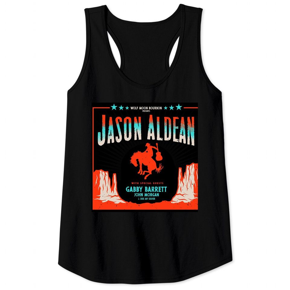 jason aldean cowboy tour 2022 Tank Top