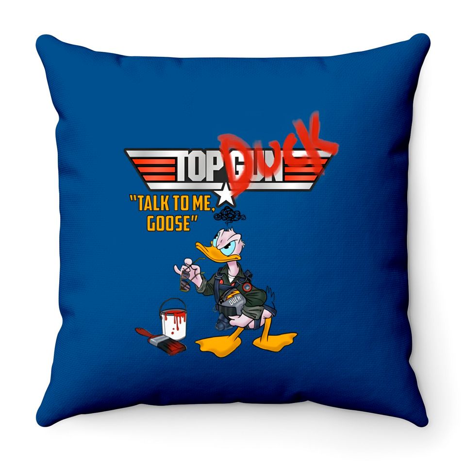 Disney Throw Pillows, Donald Duck, Top Gun