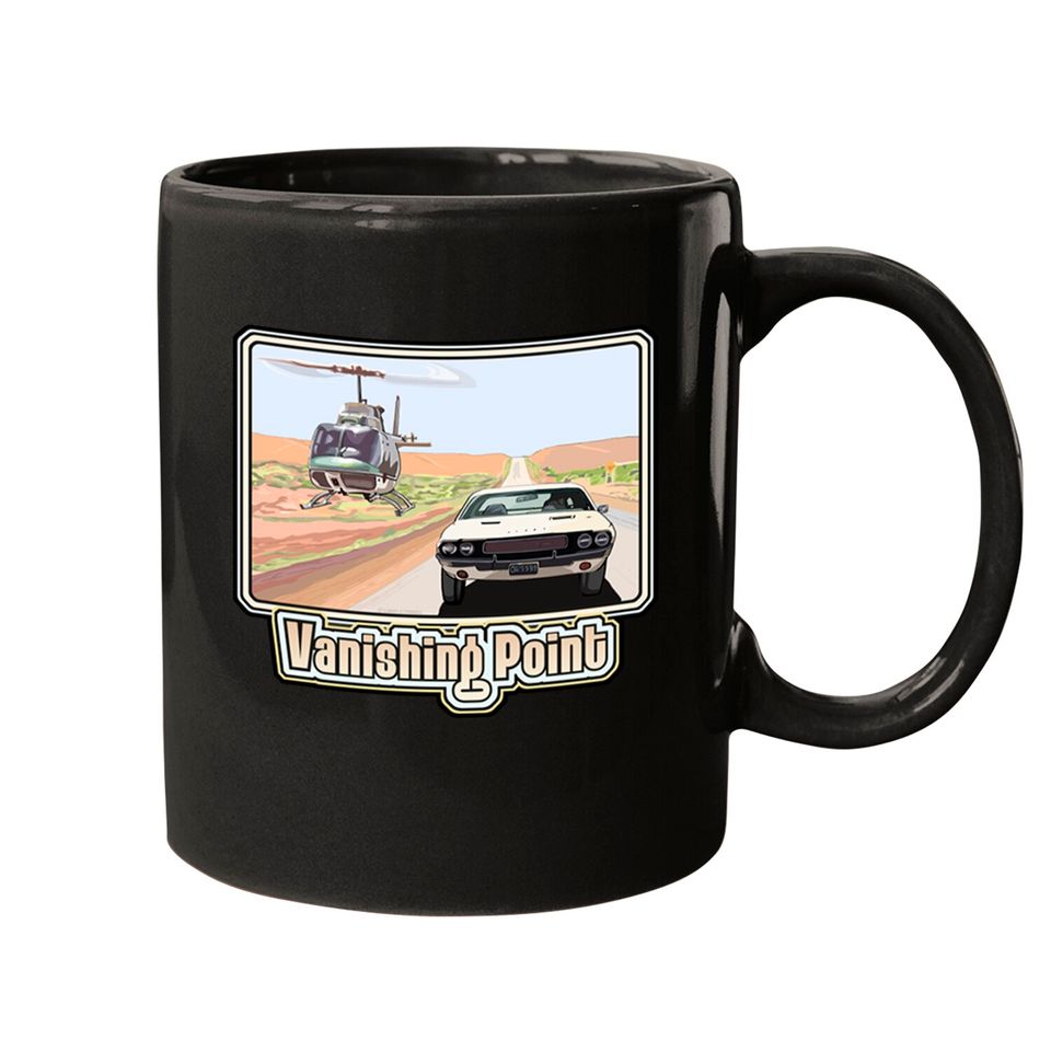 Vanishing Point Retro - Muscle Car - Mugs