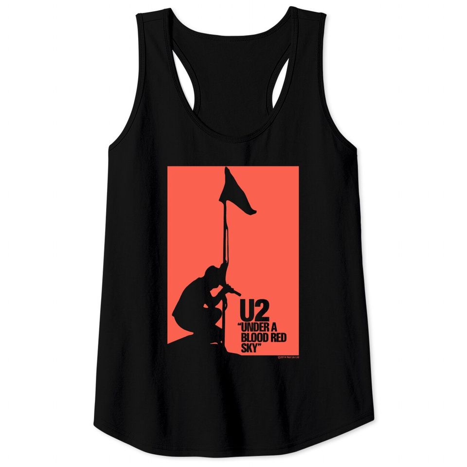 U2 Under A Blood Red Sky Bono The Edge Live Tank Tops