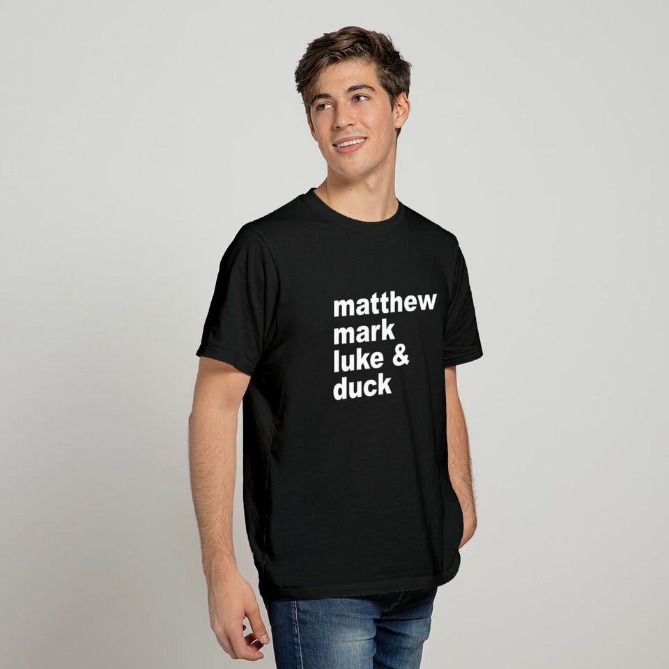 Matthew, Mark, Luke and Duck - Blazing Saddles - T-Shirt