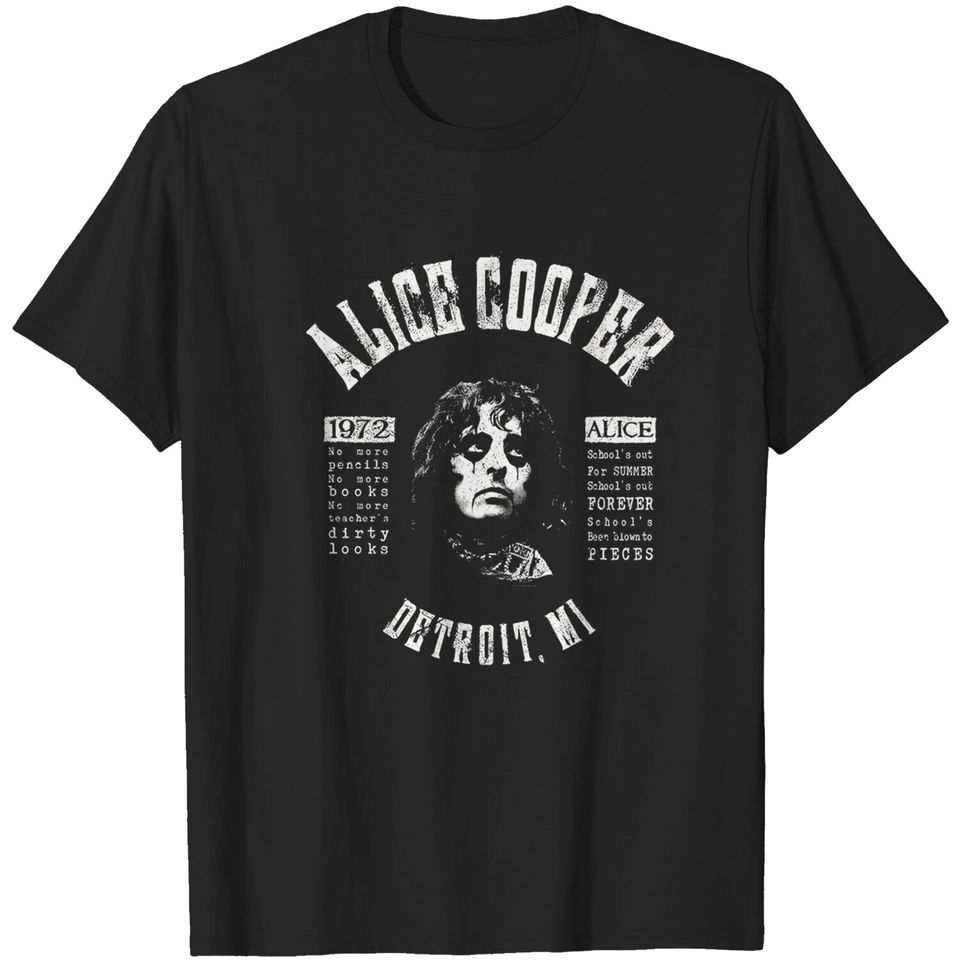 Alice Cooper Schools Out For Summer Rock Official Tee T-Shirt