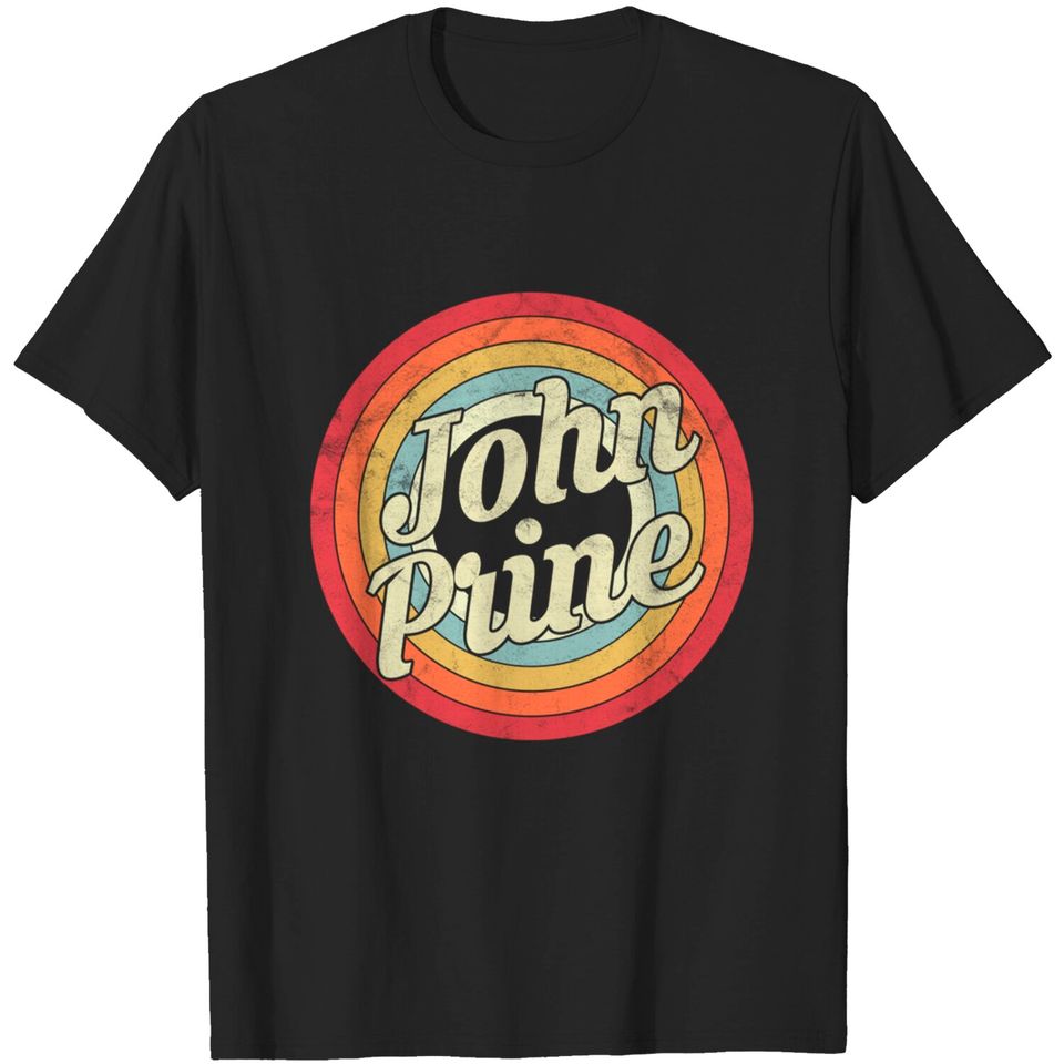 John Prine - Retro Style - John Prine - T-Shirt