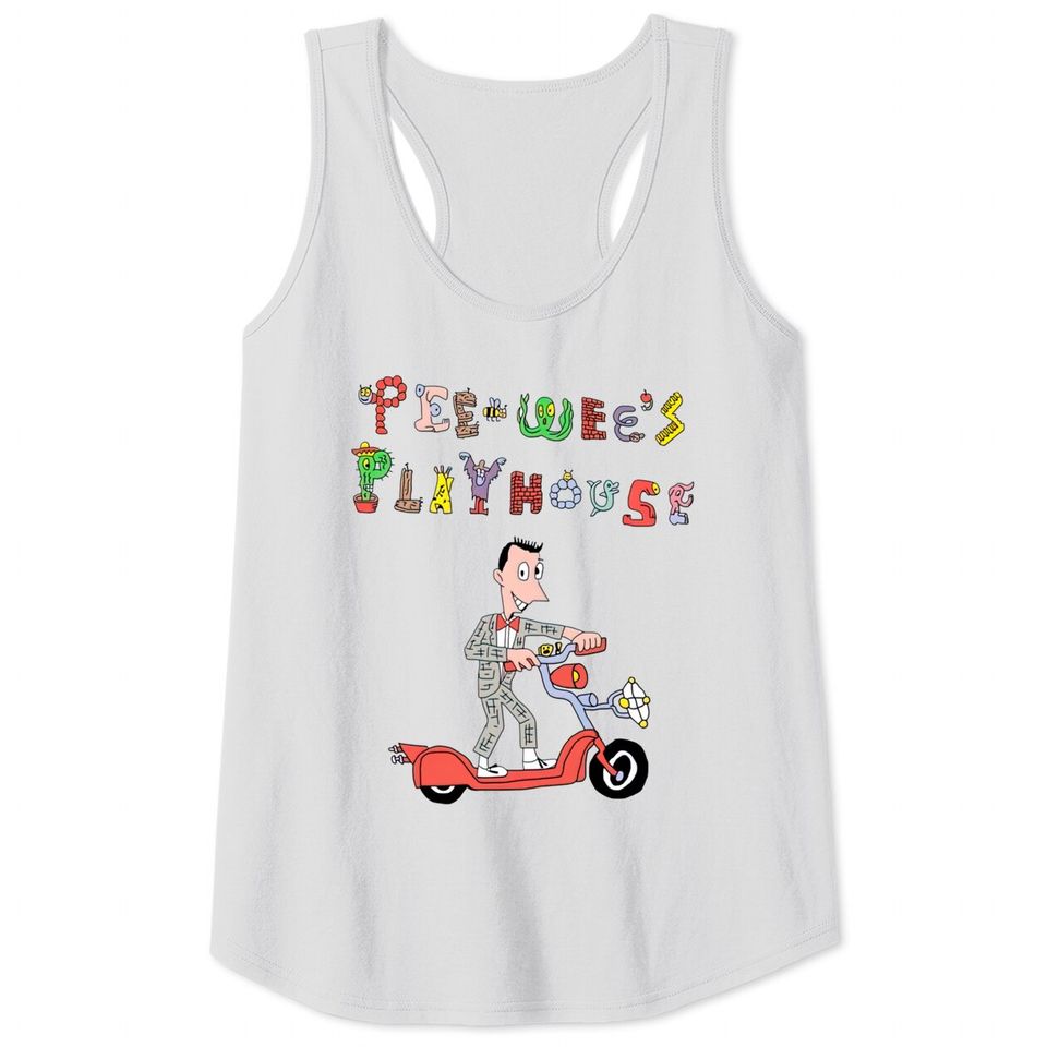 Playhouse Scooter - Pee Wee Herman - Tank Tops