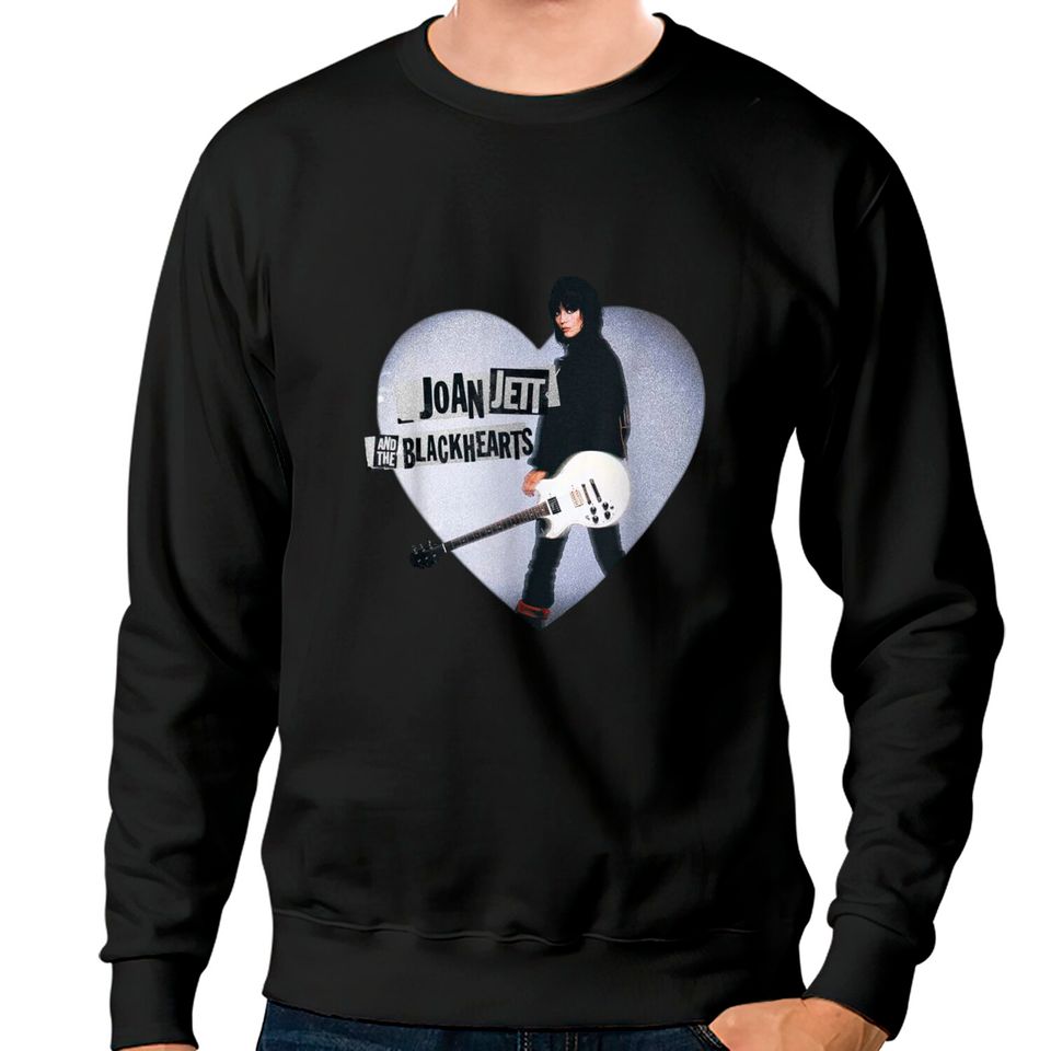 Joan Jett Official Heart Guitar Sweatshirt Sweatshirts
