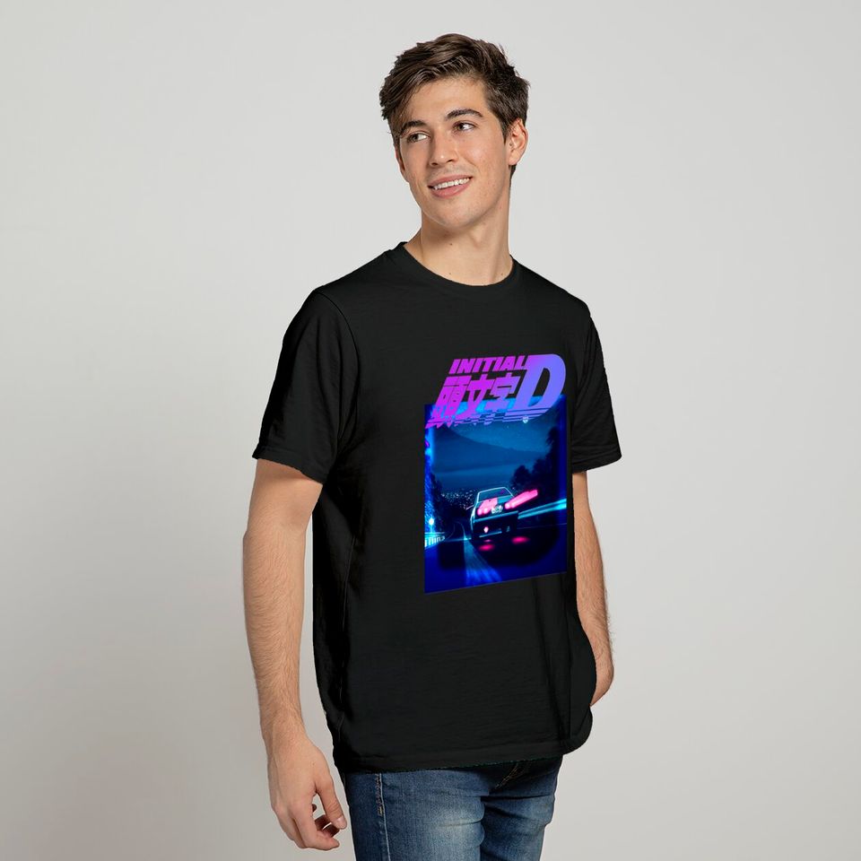 Initial D Neon AE86 Classic T-Shirt