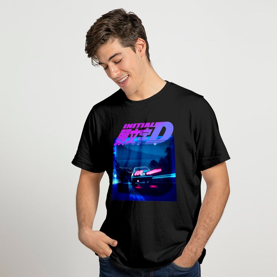 Initial D Neon AE86 Classic T-Shirt