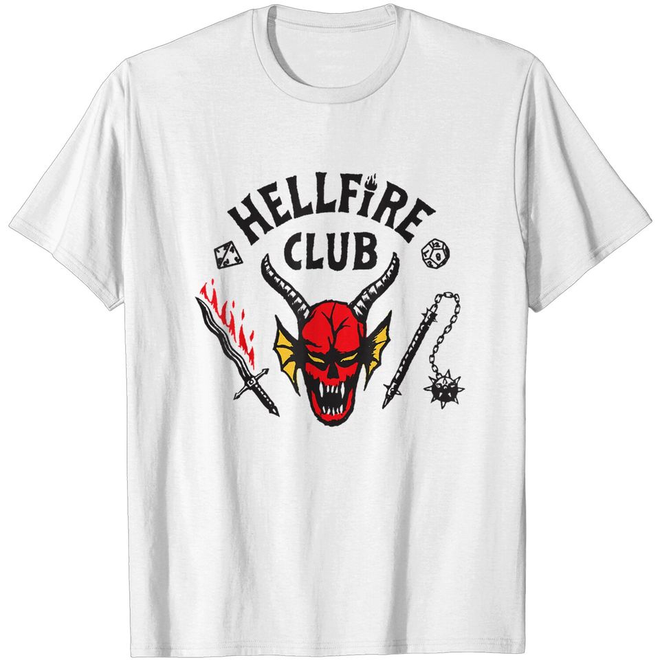 Stranger Things 4 Hellfire Club Logo T-Shirt T-Shirts