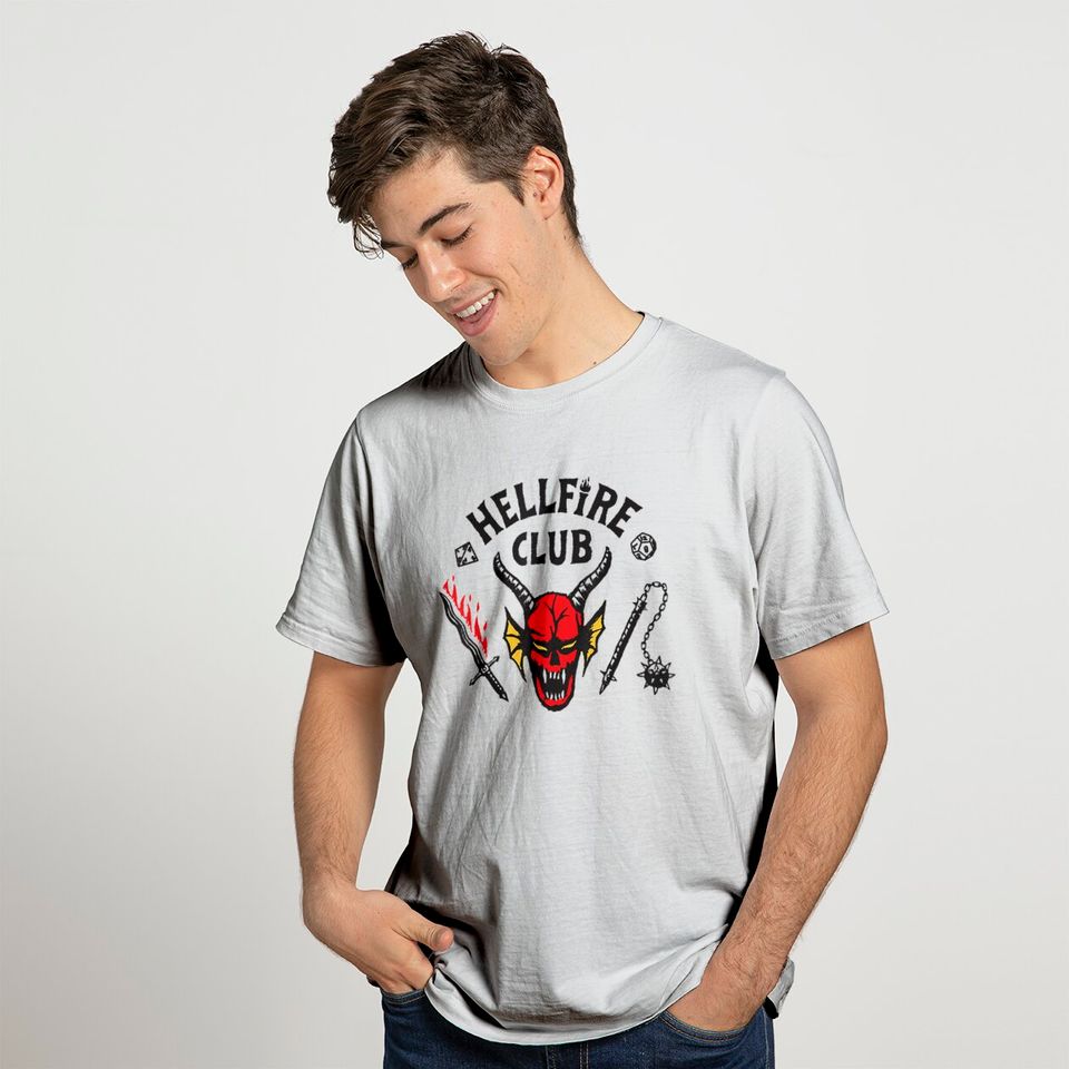 Stranger Things 4 Hellfire Club Logo T-Shirt T-Shirts