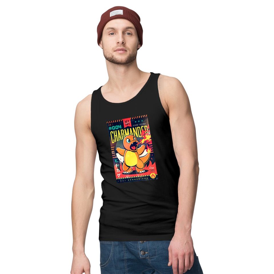 Charizard, PKM Go, Vintage PKM Tank Tops