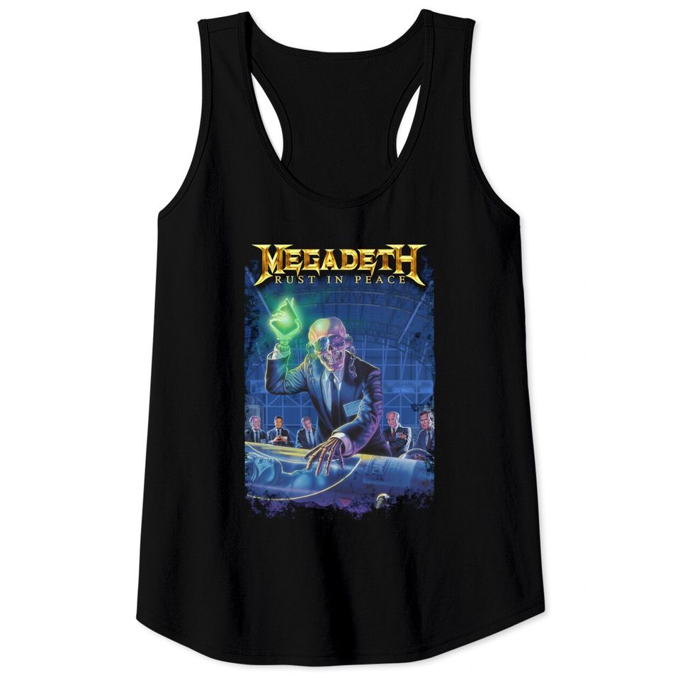 Megadeth Rust In Peace 30Th Anniversary Tank Tops