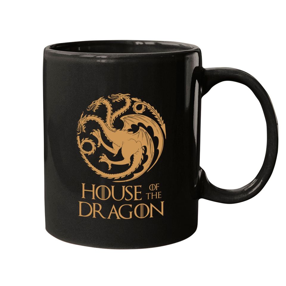 House of Dragon Mugs House Targaryen Game of Thrones TV Show