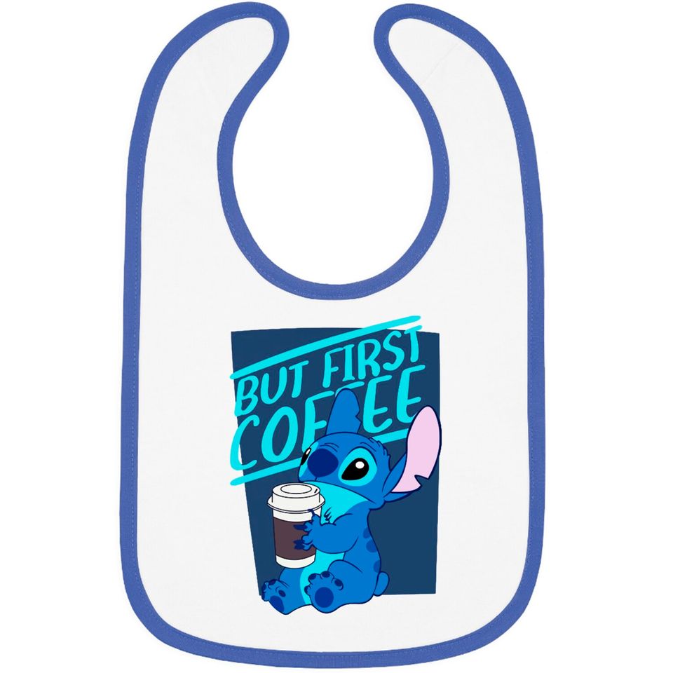 But First Coffee Stitch Bibs, Disney Bibs