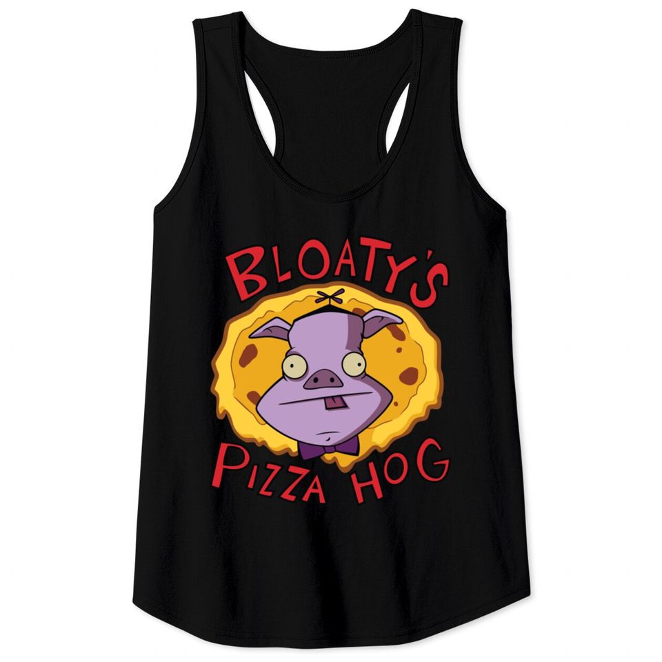 Invader Zim Bloaty'S Pizza Hog Tank Tops