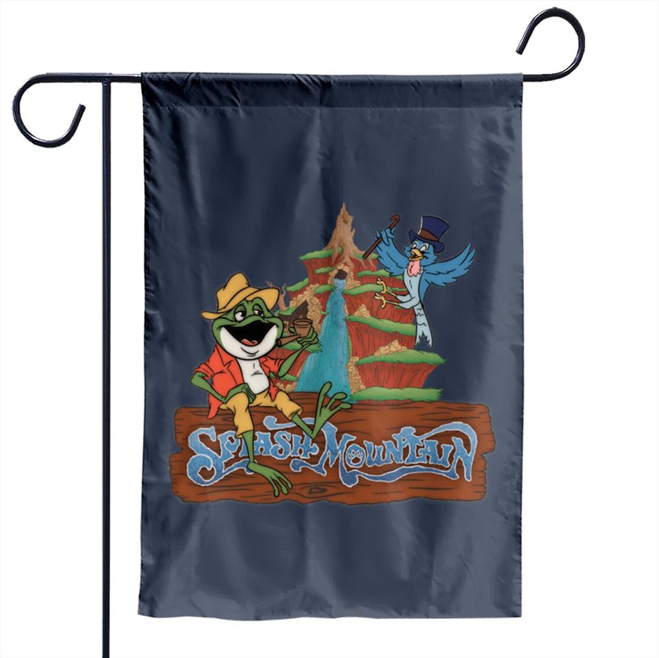 Splash Mountain Brer Frog & Mr Bluebird - Splash Mountain - Garden Flags